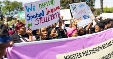 Farm workers march in Cape Town for public land to be released for housing 